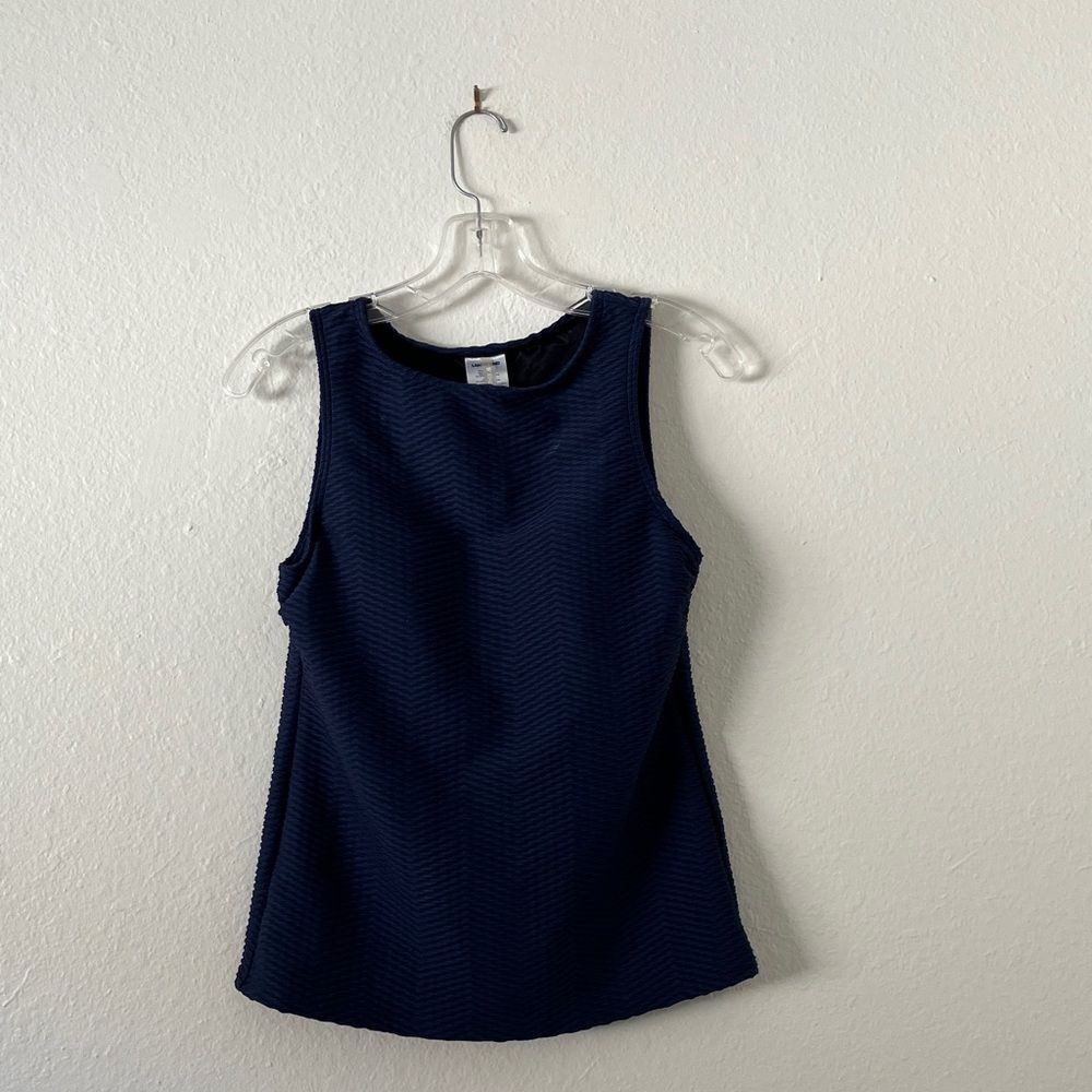 Blue Lands' End Bathing Suit Swimsuit Top